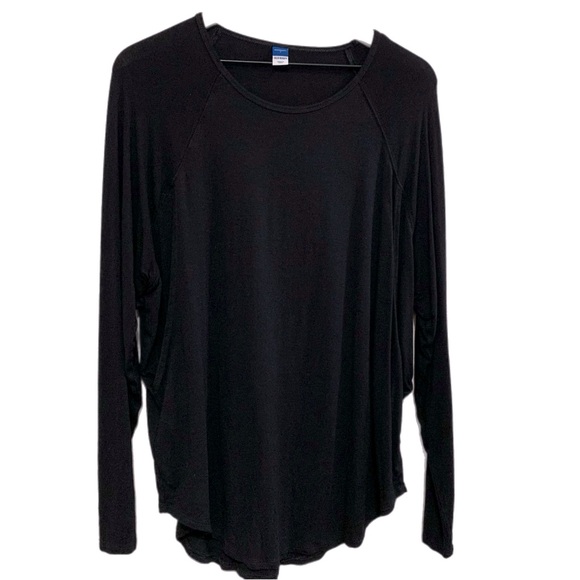Old Navy Tops - OLD NAVY MATERNITY Nursing Tunic Women’s Large Black Long Sleeves.